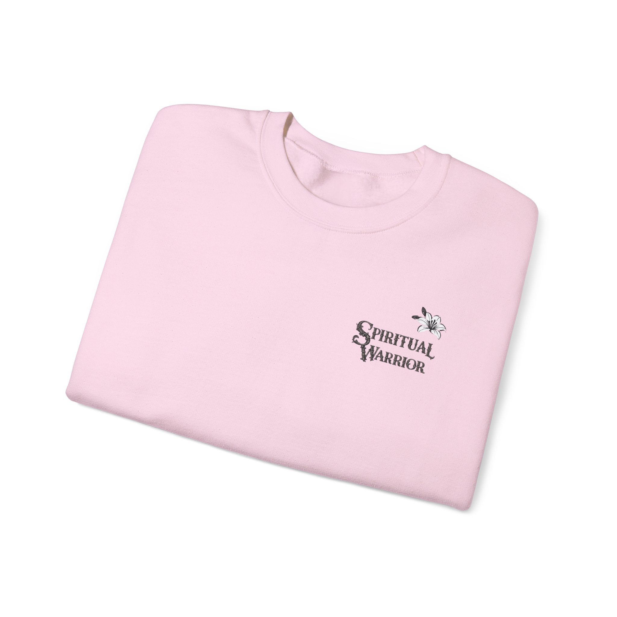 Spiritual Warrior Crewneck Sweatshirt I Motivational Fleece Lined Pullover