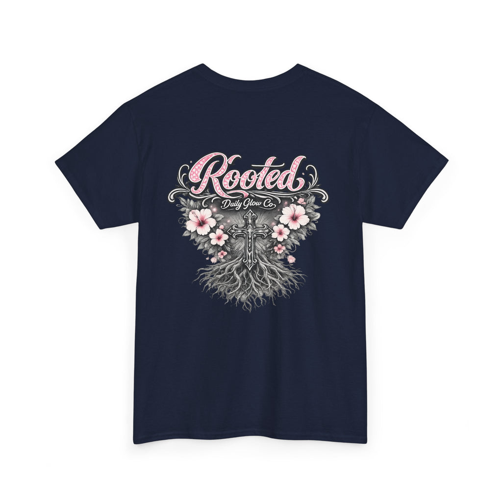 Rooted Floral Cross Faith Shirt | Christian Streetwear Tee