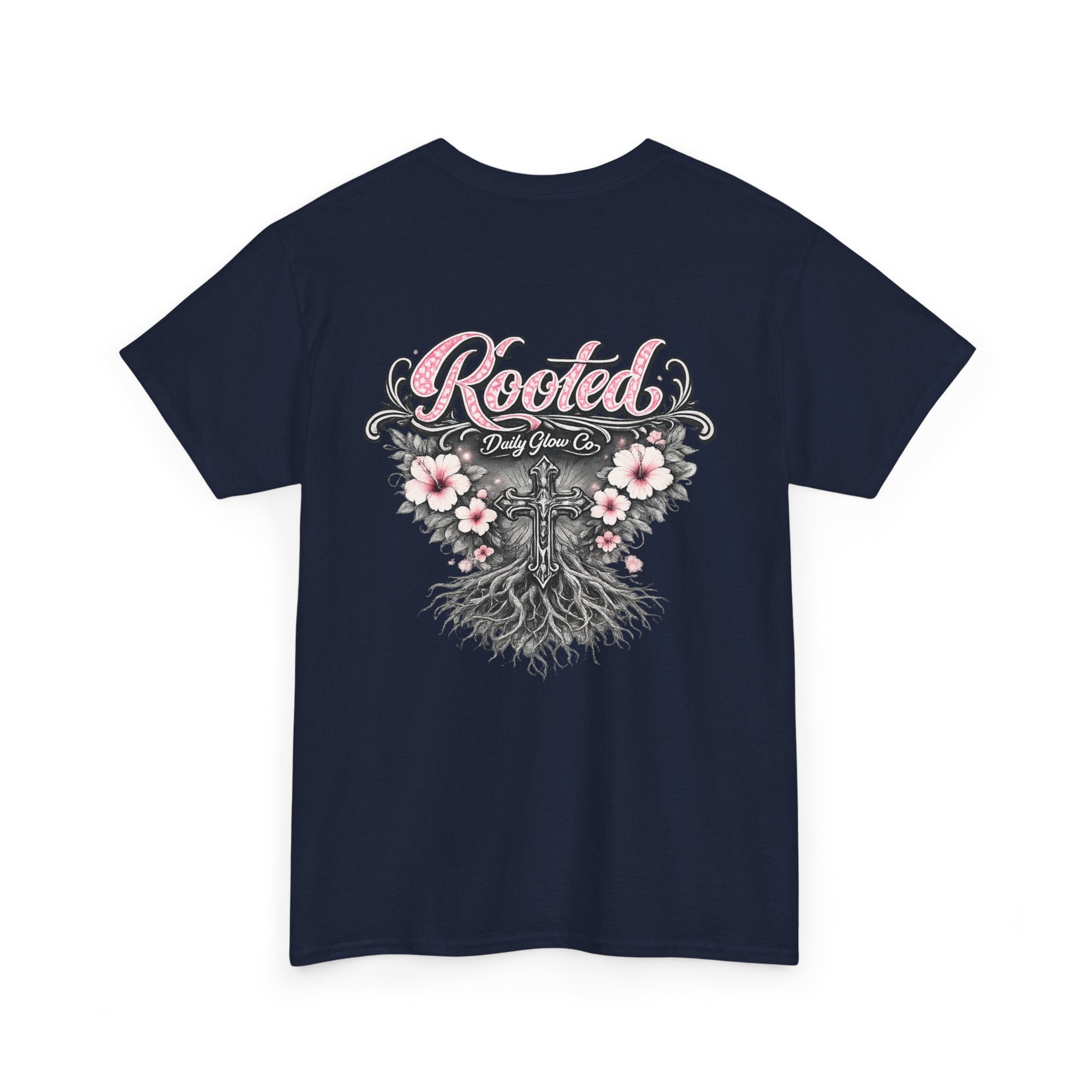 Rooted Floral Cross Faith Shirt | Christian Streetwear Tee