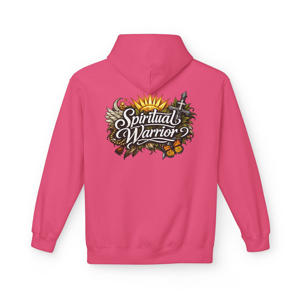 Spiritual Warrior Motivational Christian Streetwear Hoodie | Faith Floral Streetwear