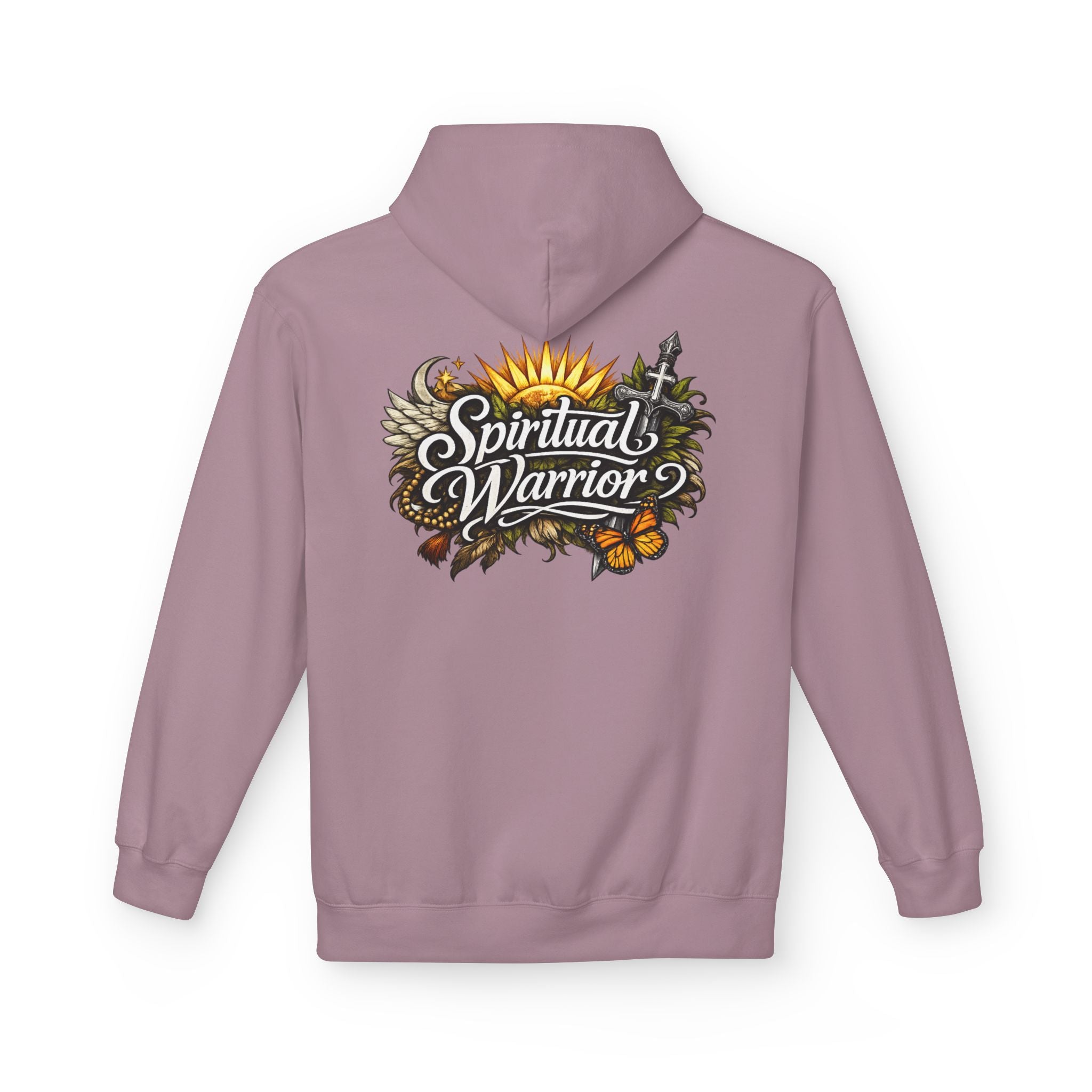 Spiritual Warrior Motivational Christian Streetwear Hoodie | Faith Floral Streetwear
