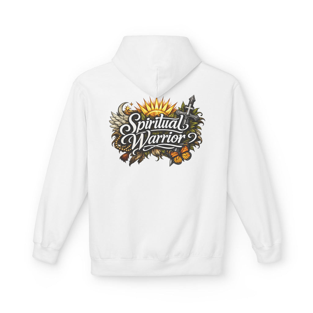 Spiritual Warrior Motivational Christian Streetwear Hoodie | Faith Floral Streetwear