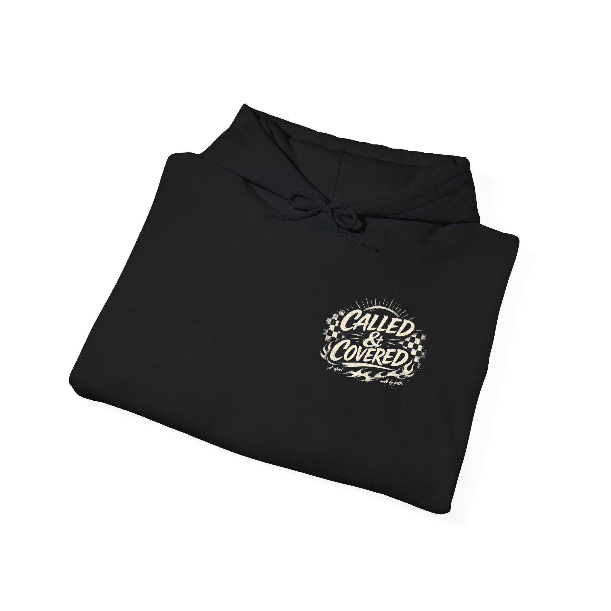 Called & Covered Hoodie – Christian Faith Graphic Pullover Hooded Fleece