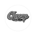 Chosen script logo Round Sticker | Transparent Outdoor Sticker