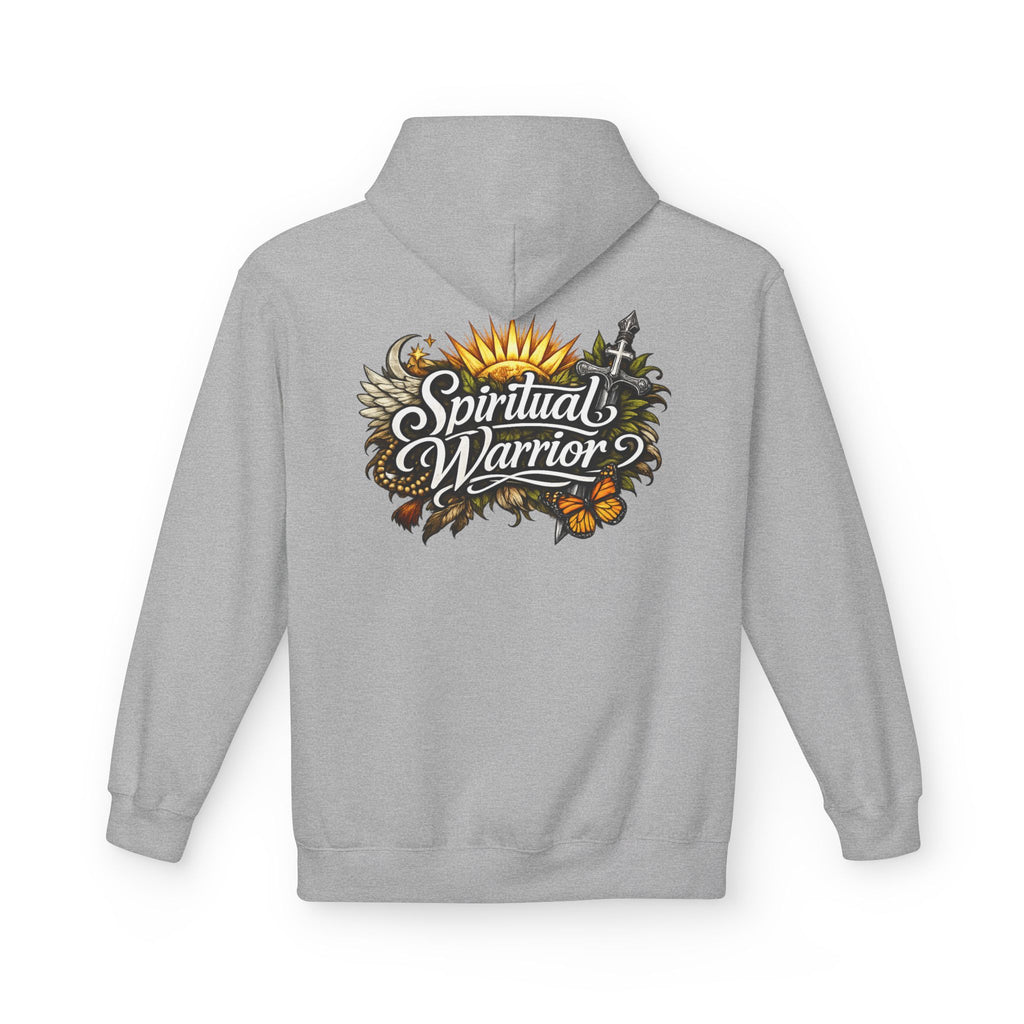 Spiritual Warrior Motivational Christian Streetwear Hoodie | Faith Floral Streetwear