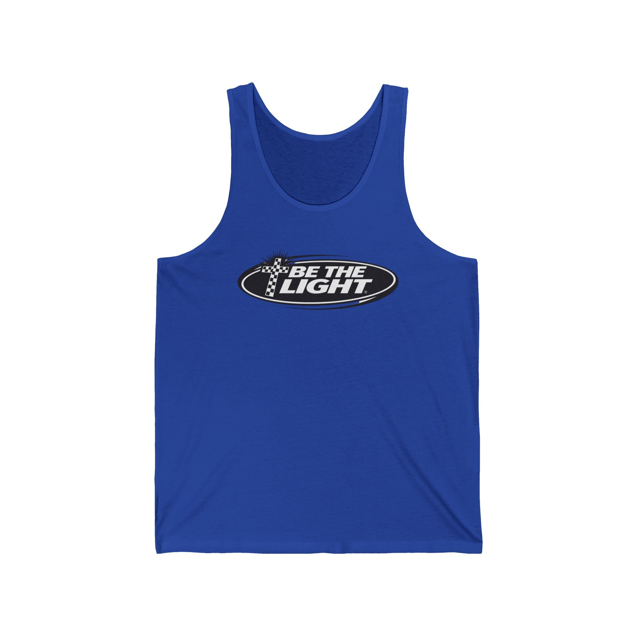 Be The Light Tank Top – Inspirational Graphic Jersey Tank