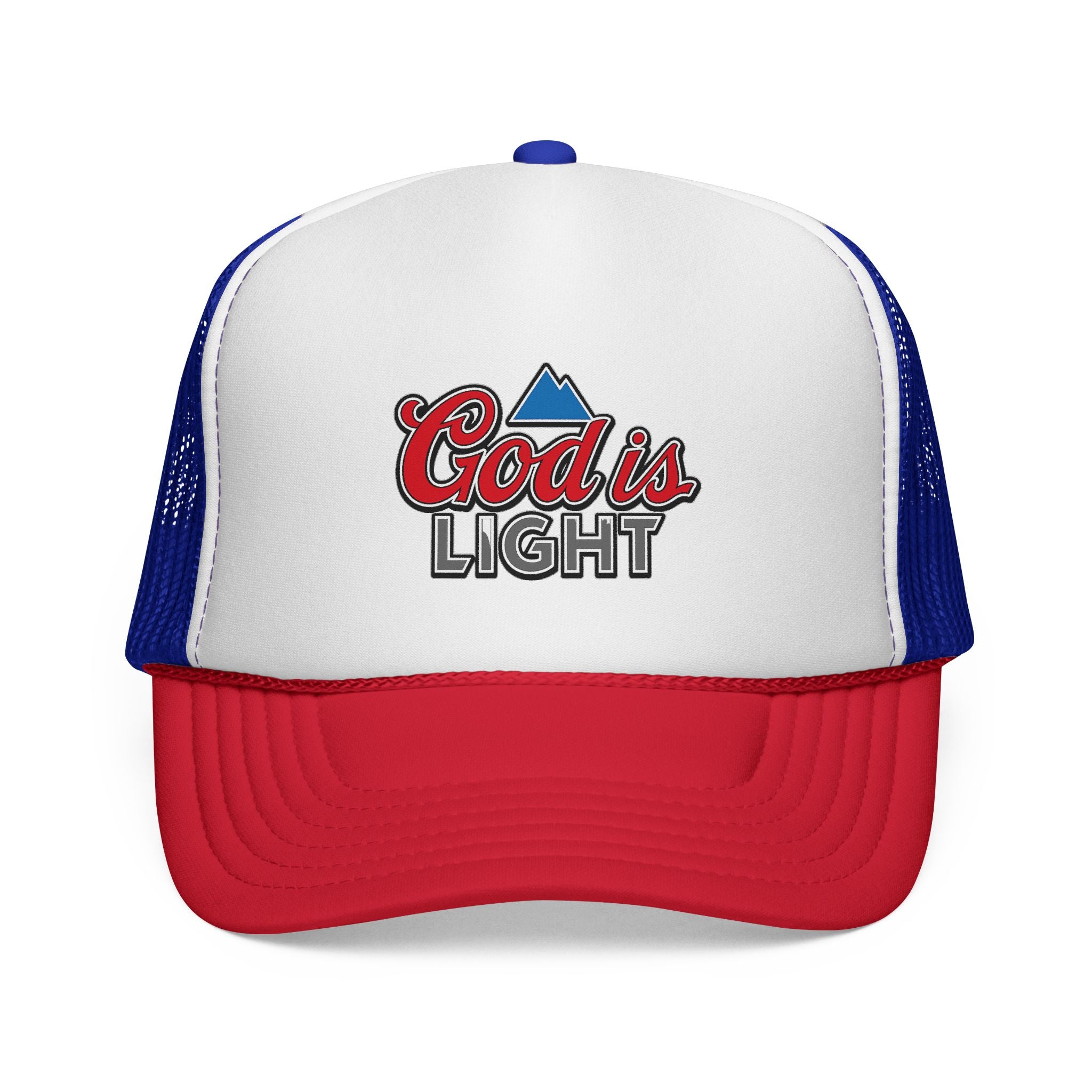 God Is Light Trucker Cap — Faith-Inspired Mesh Back Hat