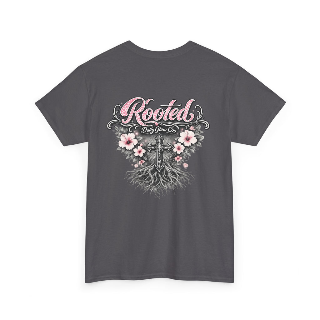Rooted Floral Cross Faith Shirt | Christian Streetwear Tee
