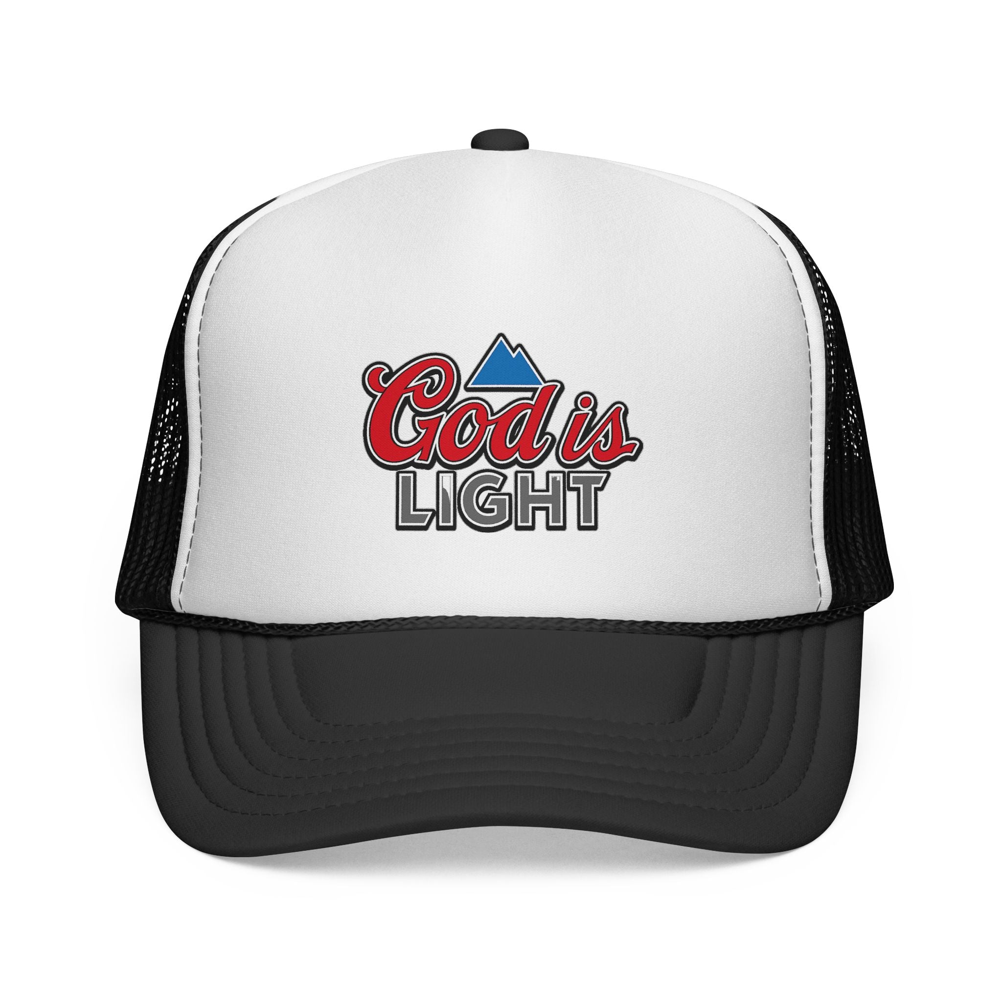 God Is Light Trucker Cap — Faith-Inspired Mesh Back Hat