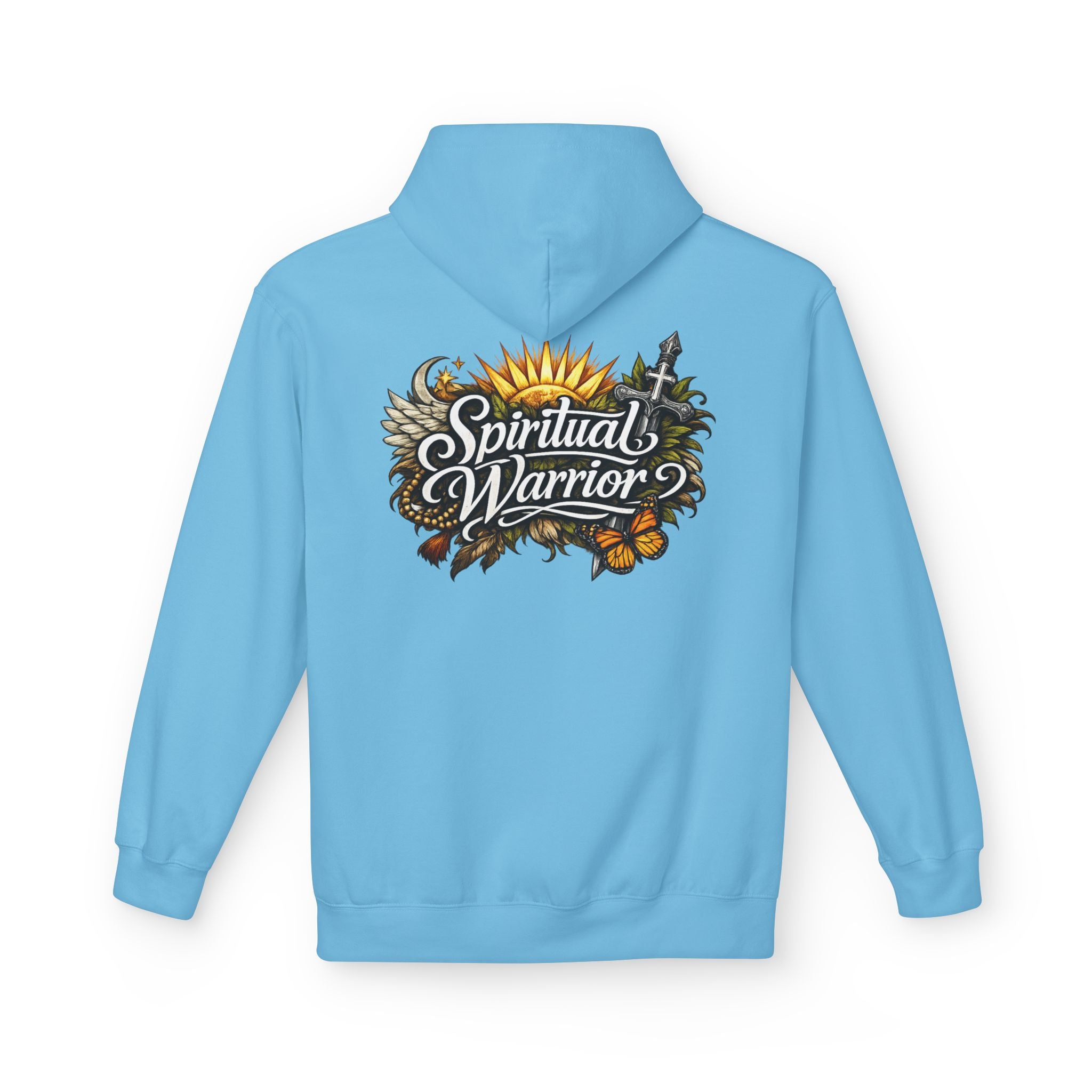 Spiritual Warrior Motivational Christian Streetwear Hoodie | Faith Floral Streetwear
