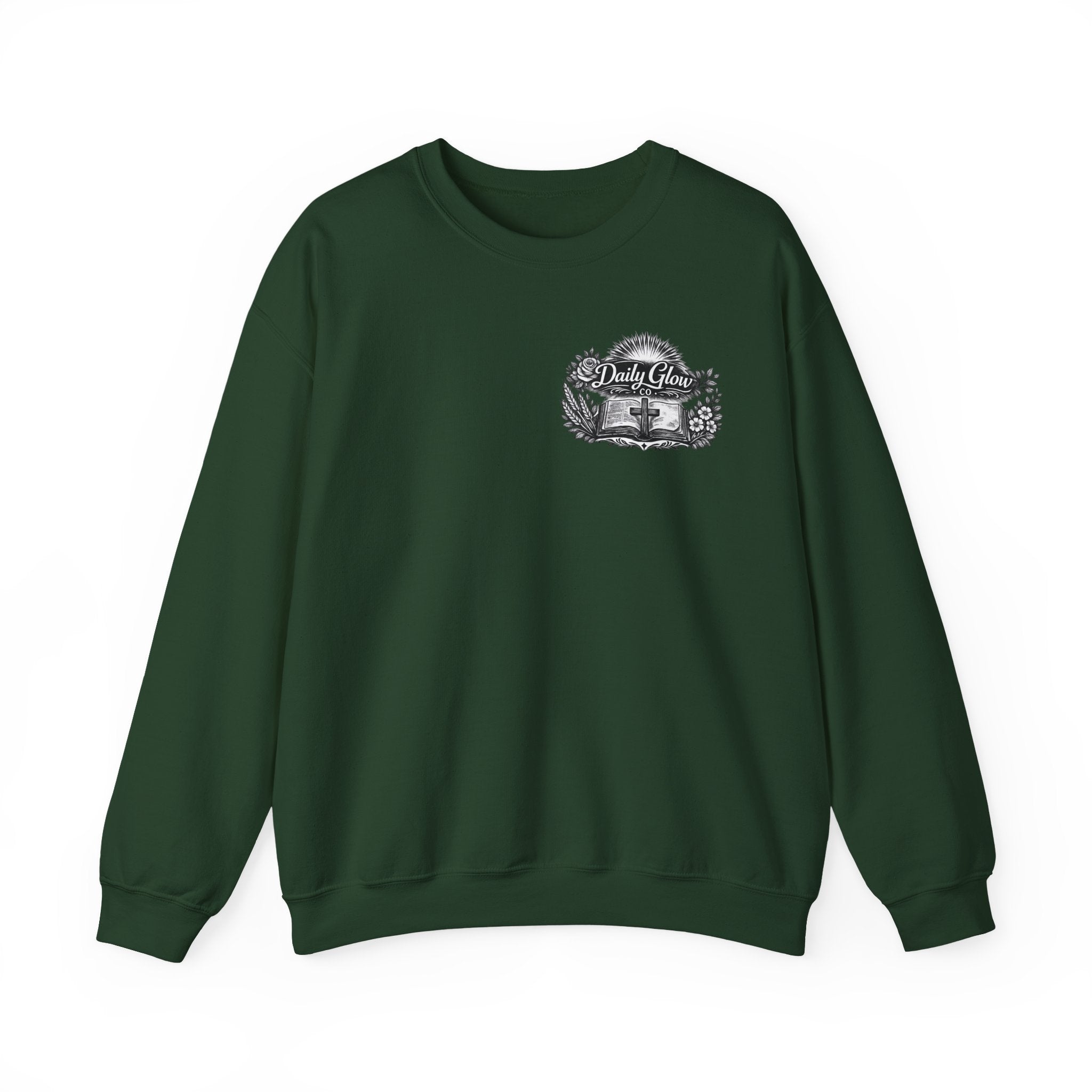 Bible Verse Cross Sweatshirt | 1 John 4:19 Religious Crewneck