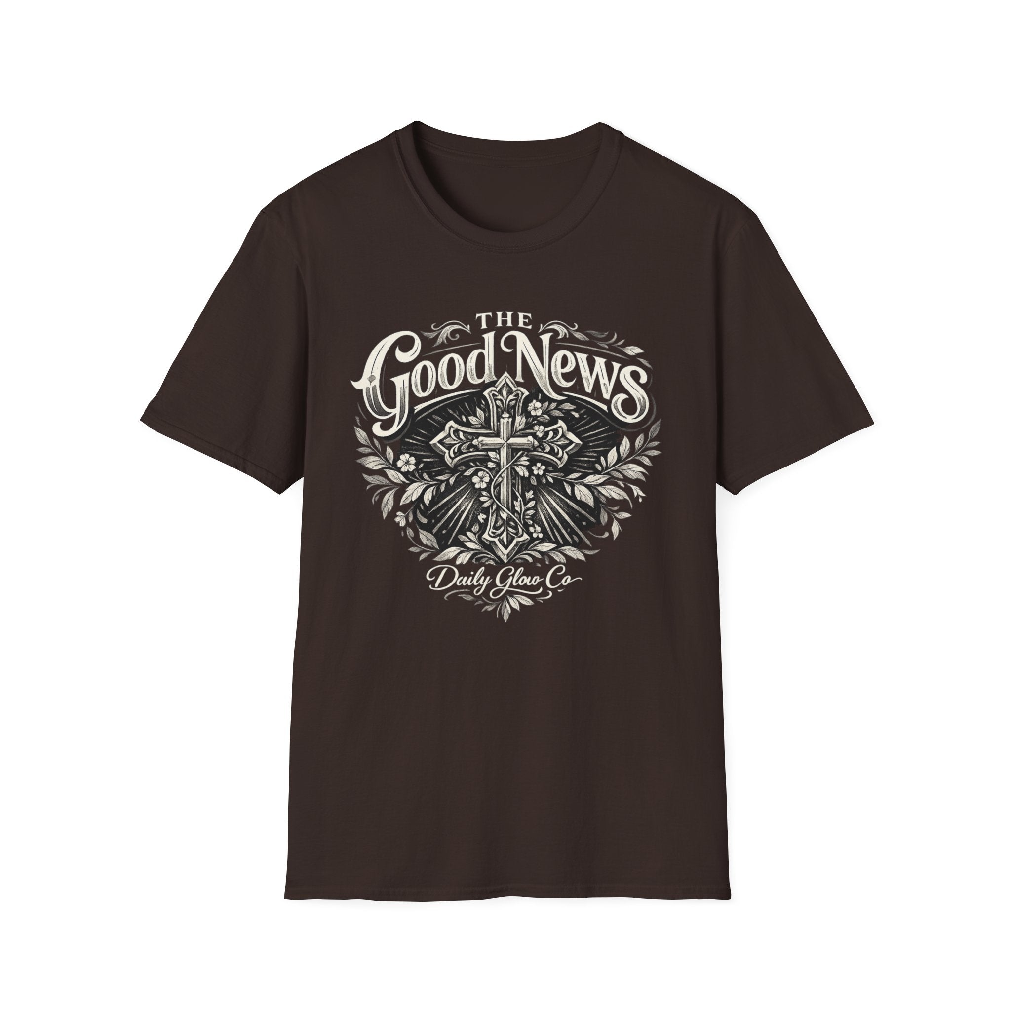 The Good News Cross Christian Streetwear T-Shirt | Faith Graphic Tee