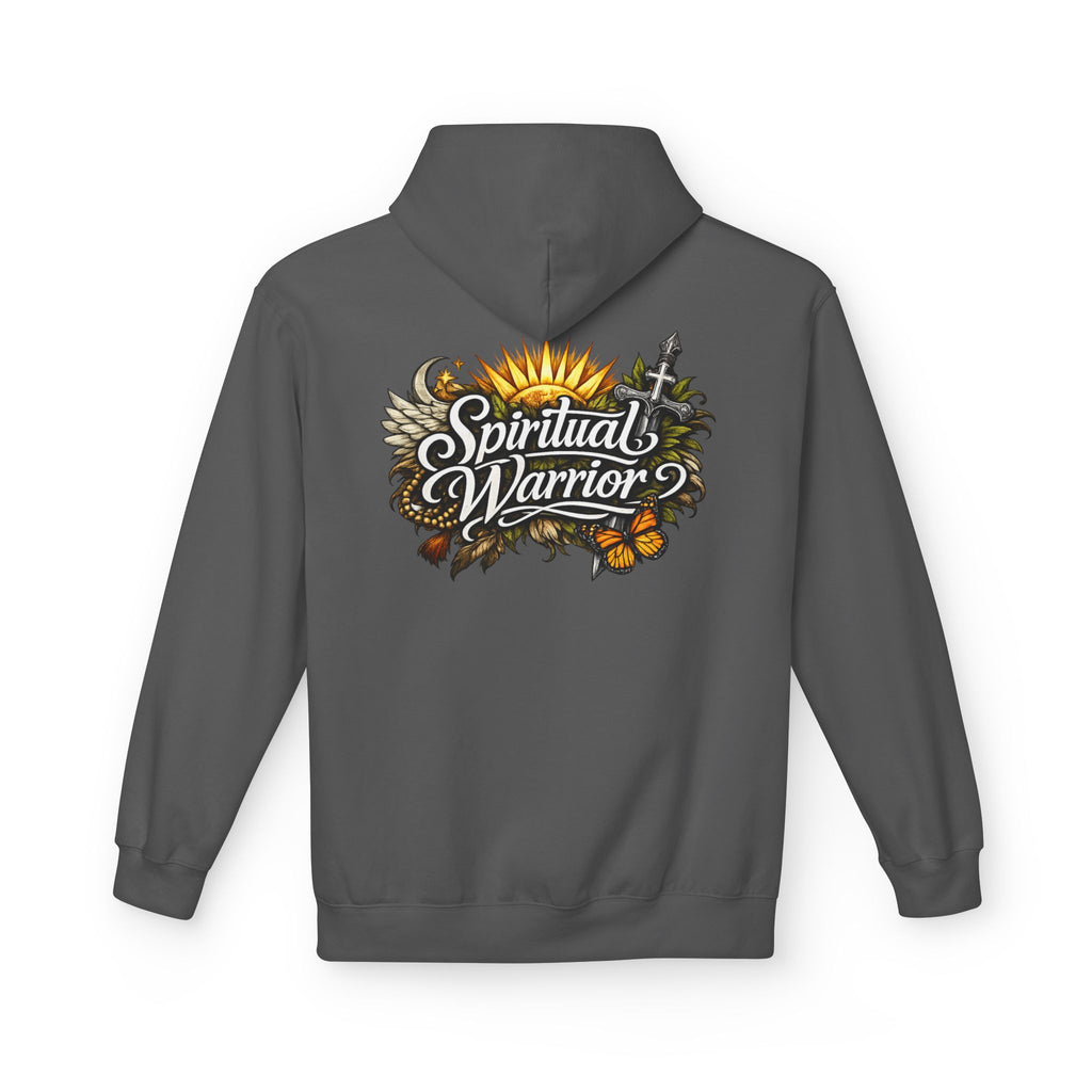 Spiritual Warrior Motivational Christian Streetwear Hoodie | Faith Floral Streetwear