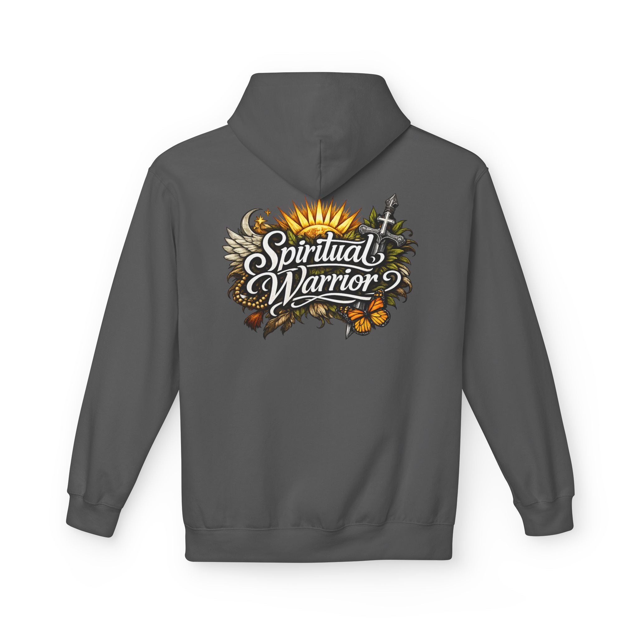 Spiritual Warrior Motivational Christian Streetwear Hoodie | Faith Floral Streetwear