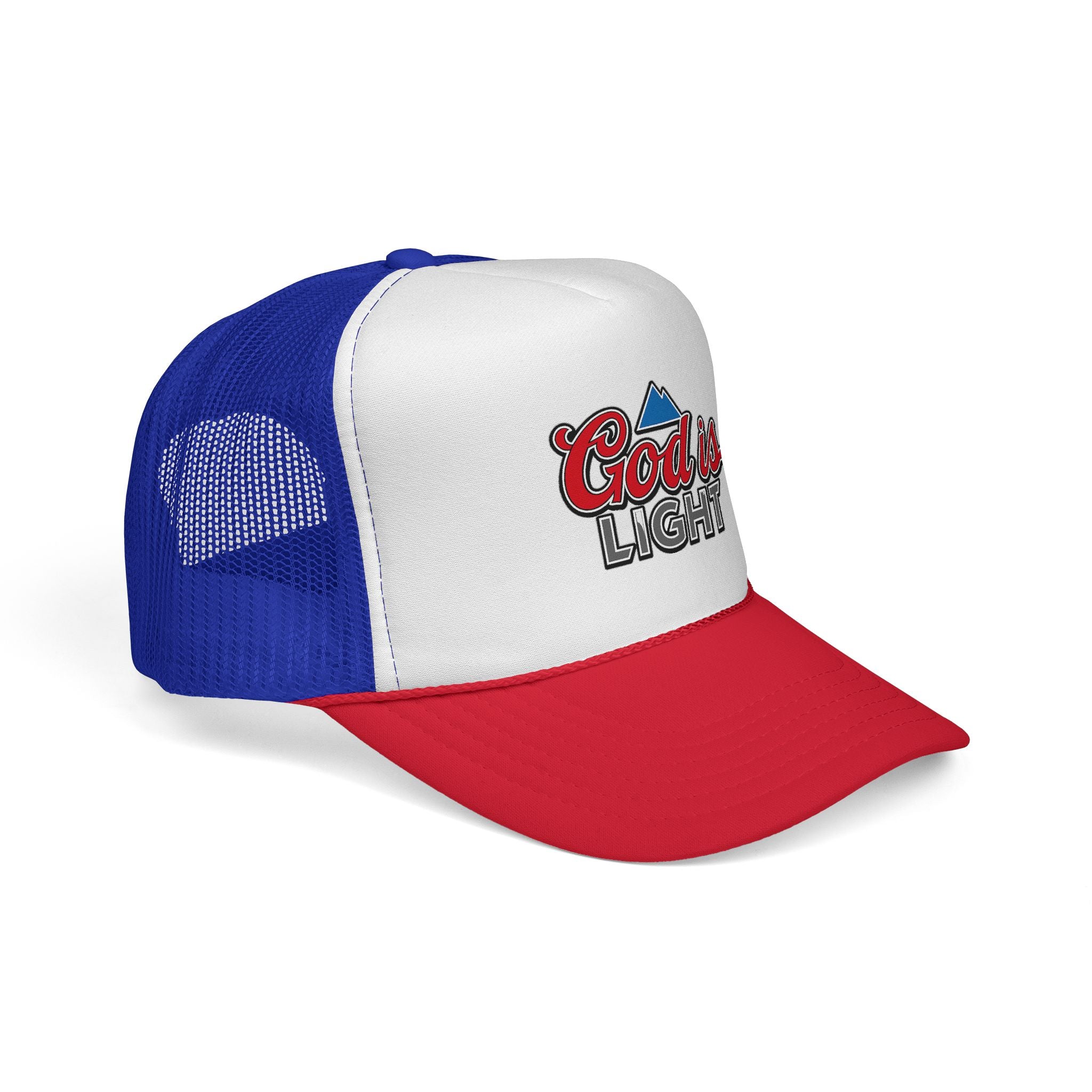 God Is Light Trucker Cap — Faith-Inspired Mesh Back Hat
