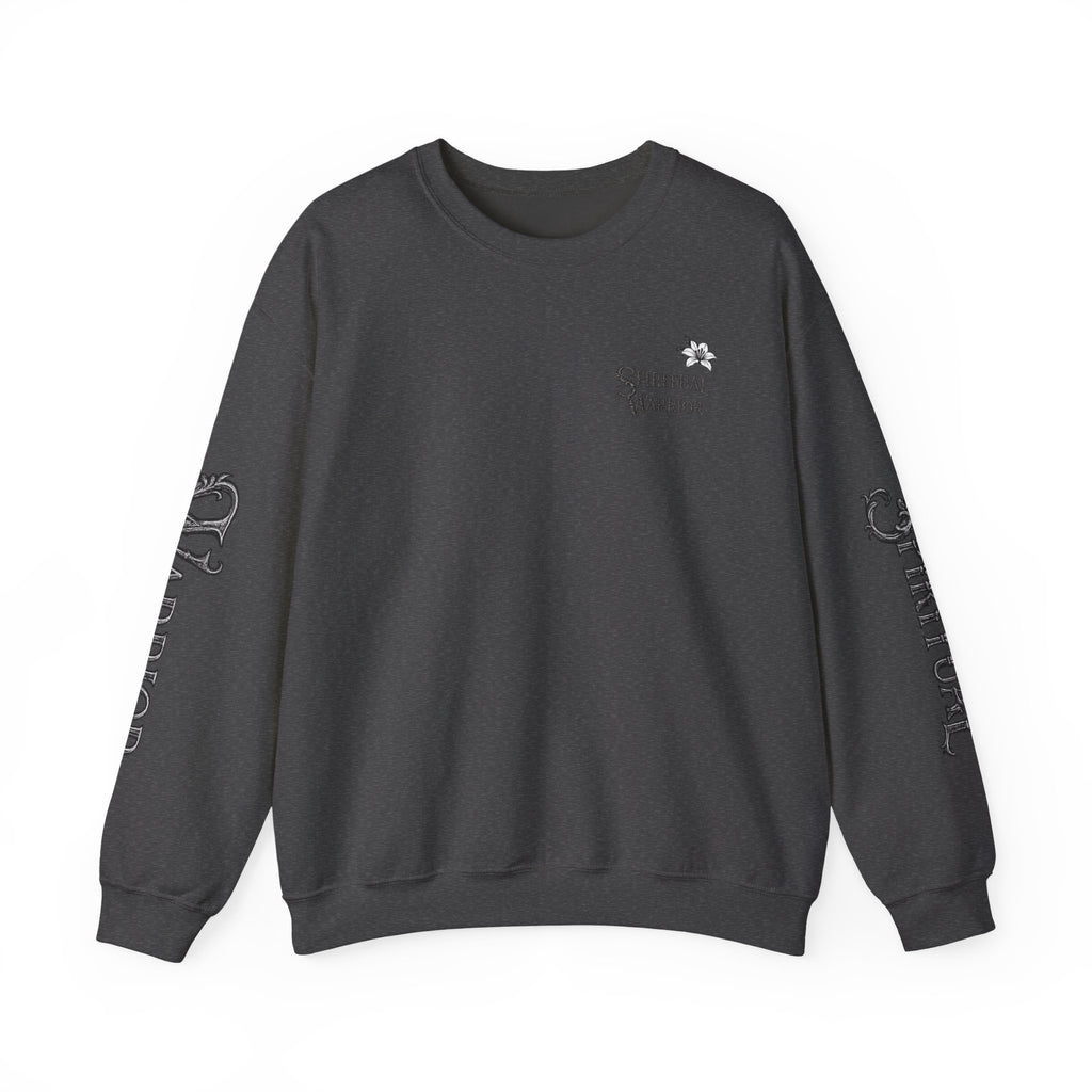 Spiritual Warrior Crewneck Sweatshirt I Motivational Fleece Lined Pullover