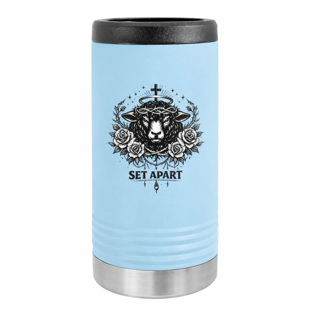 Slim Beverage Holder — 'Set Apart' Lamb Crest Slim Can Cooler