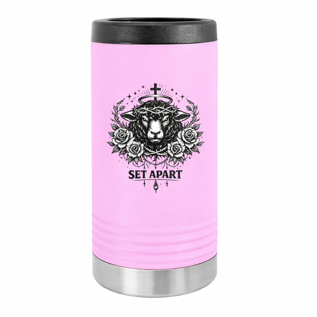Slim Beverage Holder — 'Set Apart' Lamb Crest Slim Can Cooler