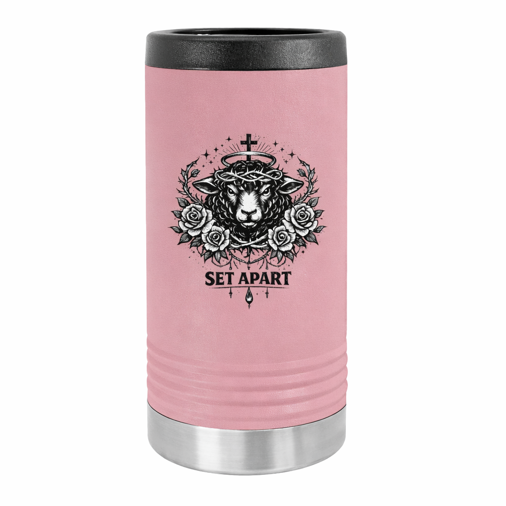 Slim Beverage Holder — 'Set Apart' Lamb Crest Slim Can Cooler