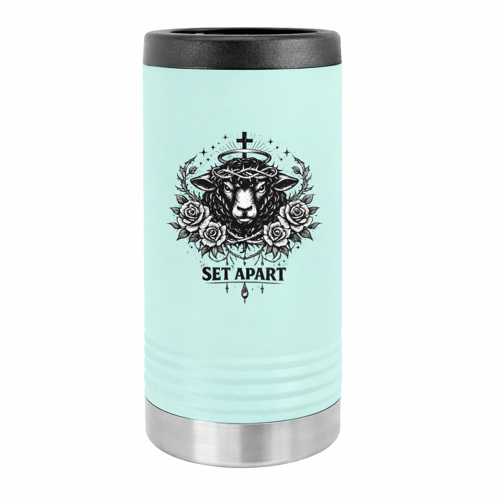 Slim Beverage Holder — 'Set Apart' Lamb Crest Slim Can Cooler