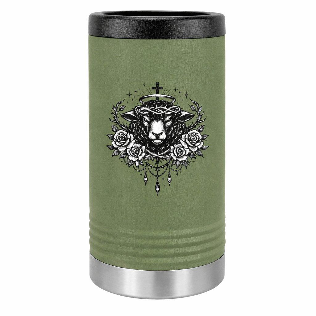 Slim Beverage Holder — 'Set Apart' Lamb Crest Slim Can Cooler