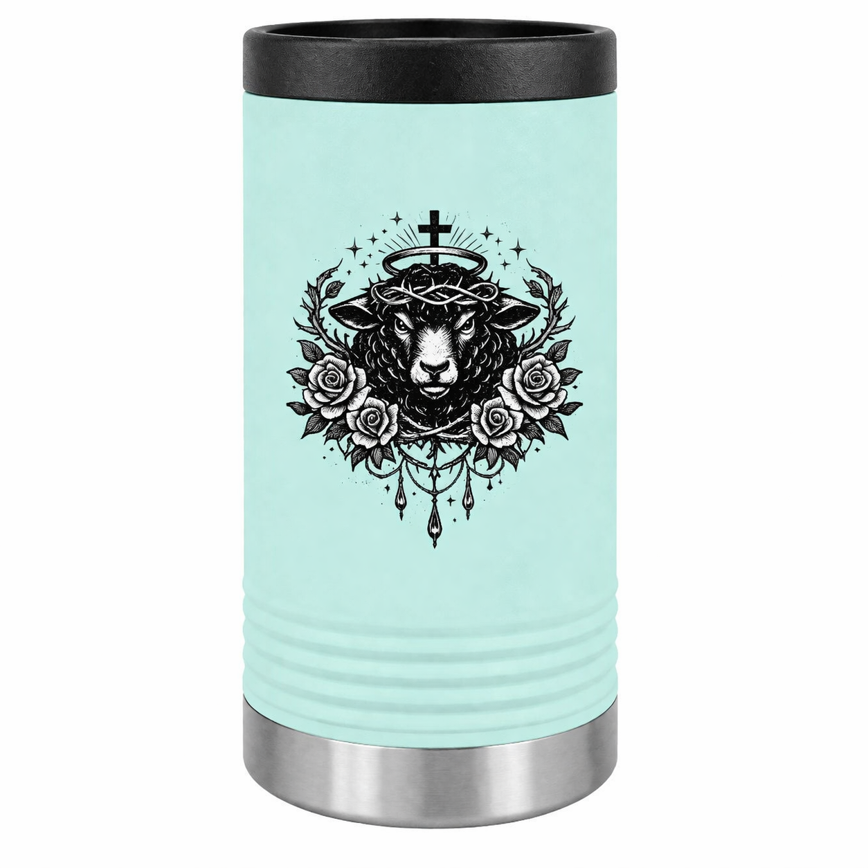 Slim Beverage Holder — 'Set Apart' Lamb Crest Slim Can Cooler