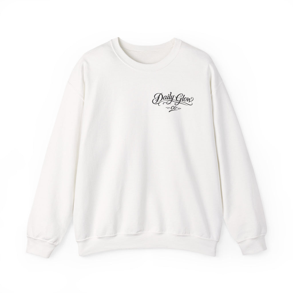 Kingdom Minded Floral Christian Inspirational Sweatshirt | Faith Typography, Floral Accent