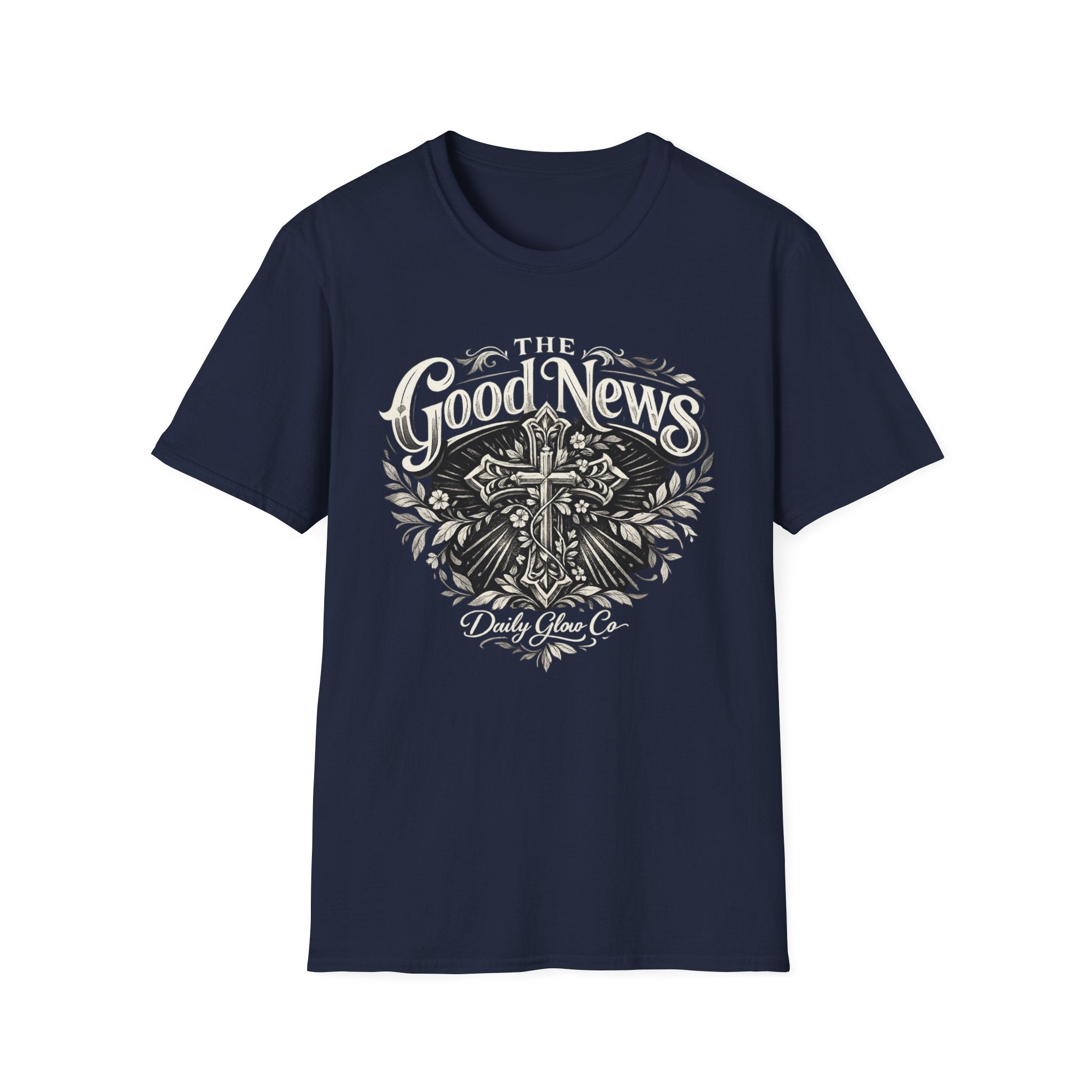 The Good News Cross Christian Streetwear T-Shirt | Faith Graphic Tee