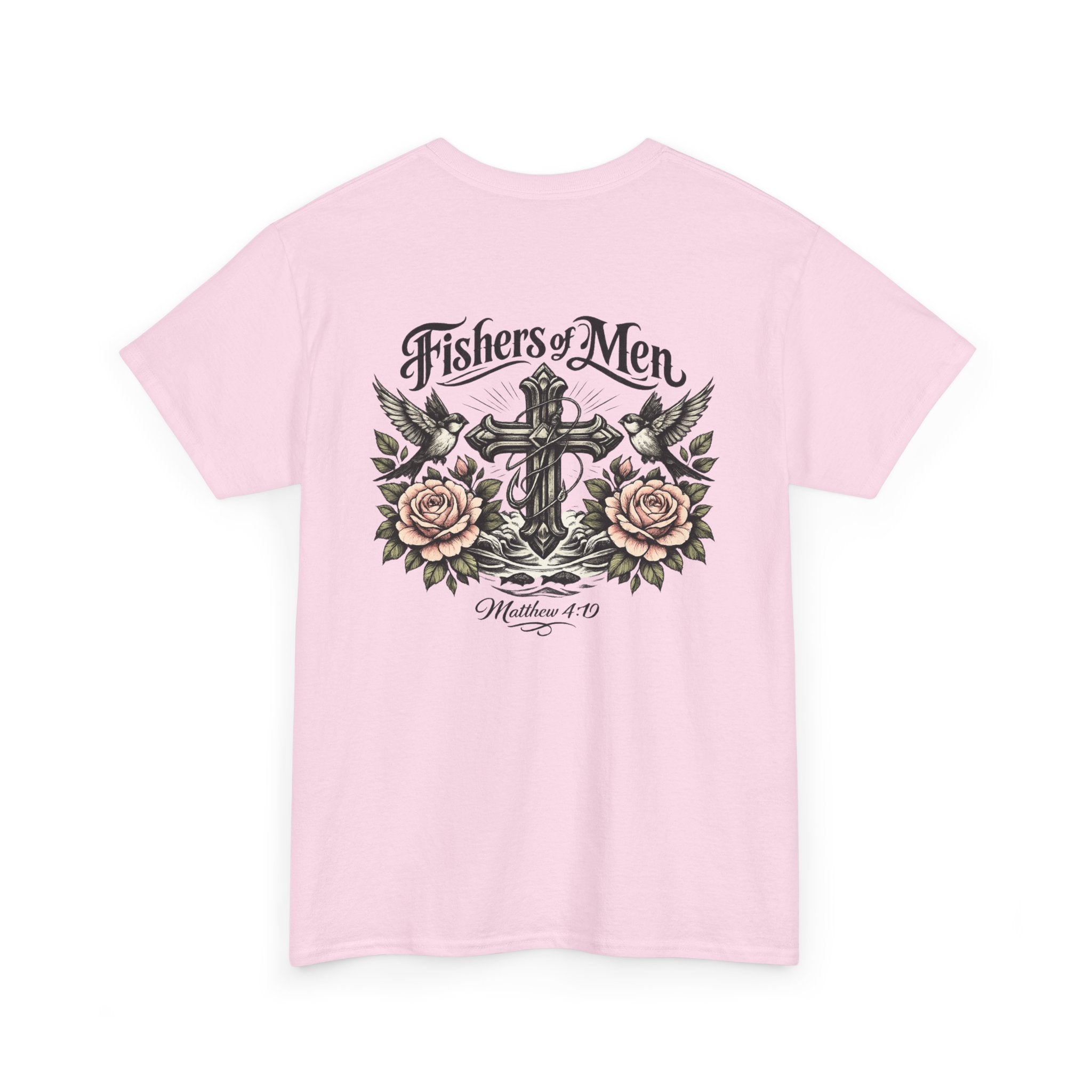 Fishers of Men Matthew 4:19 Scripture Tee | Christian Vintage Tattoo Streetwear