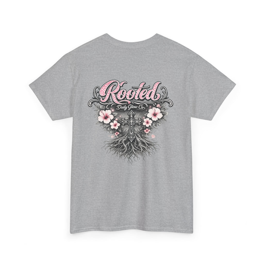 Rooted Floral Cross Faith Shirt | Christian Streetwear Tee