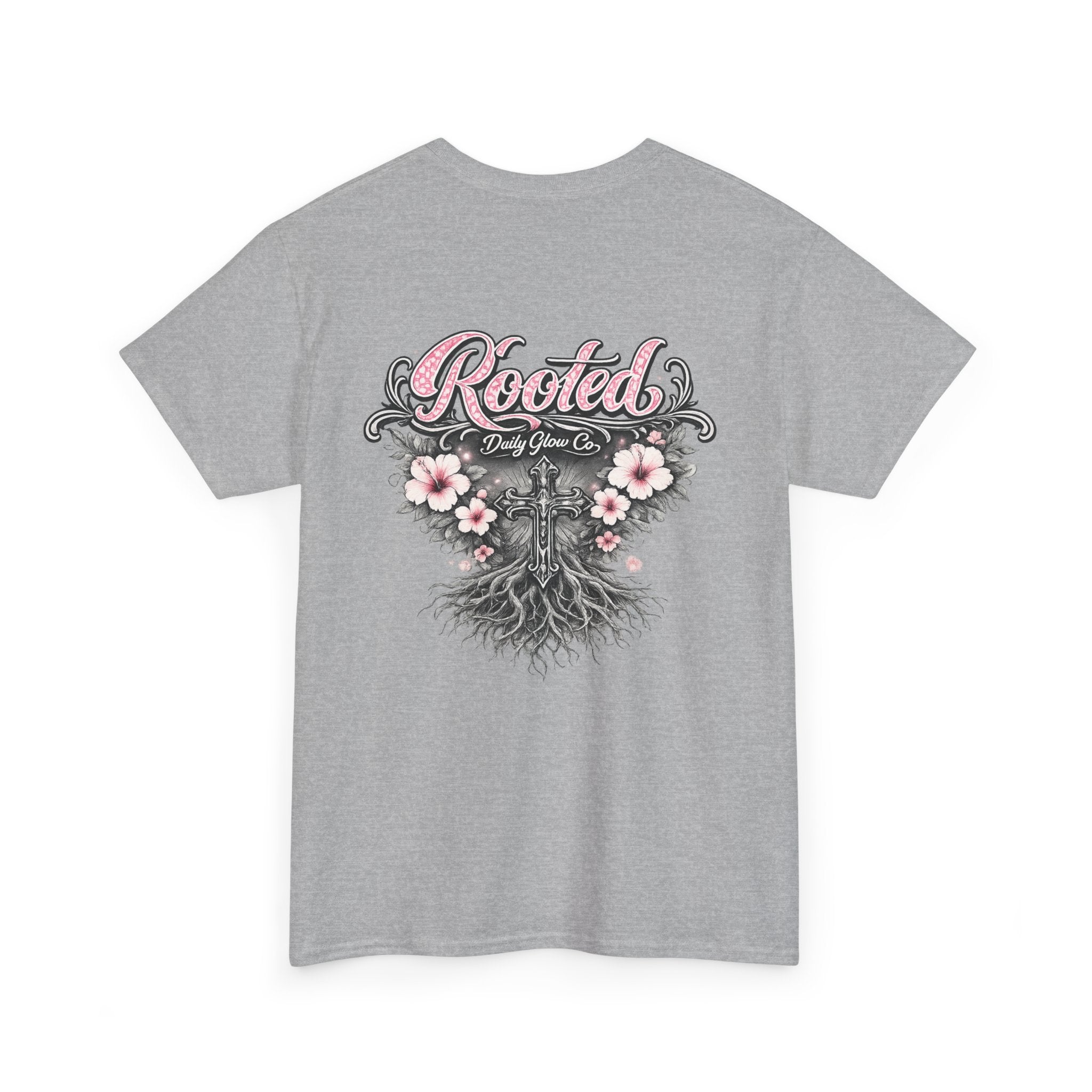 Rooted Floral Cross Faith Shirt | Christian Streetwear Tee