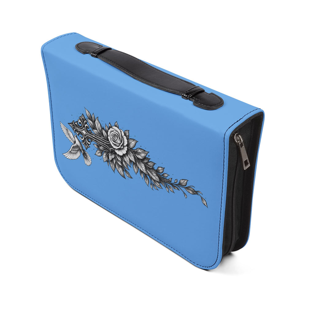 Faith Over Fear Bible Cover Zippered Leather Carrying Case