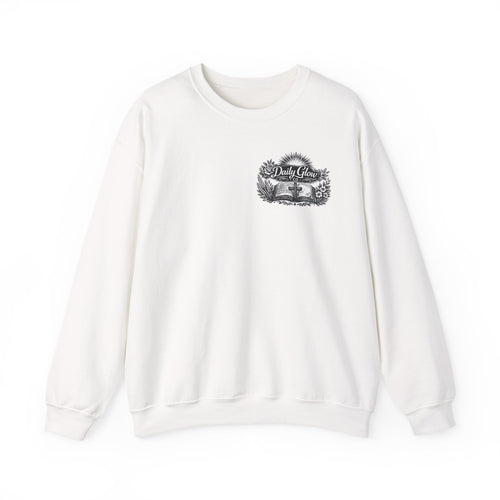 Bible Verse Cross Sweatshirt | 1 John 4:19 Religious Crewneck