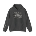 Love Your Enemies Ornate Gothic Cross Rose Serpent Hoodie
