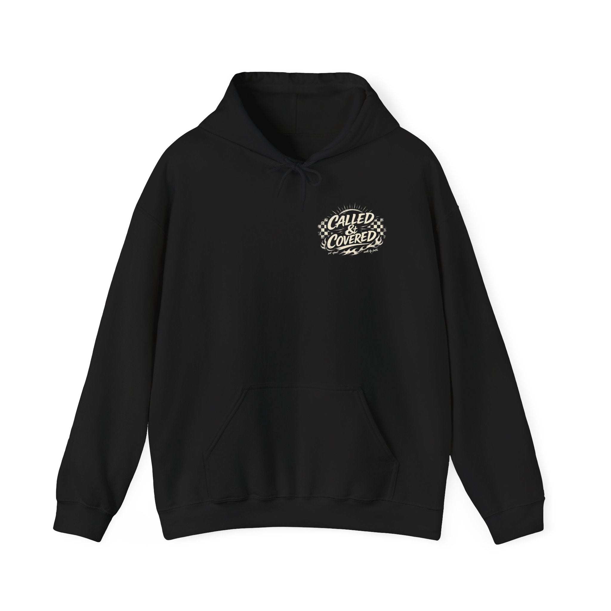 Called & Covered Hoodie – Christian Faith Graphic Pullover Hooded Fleece