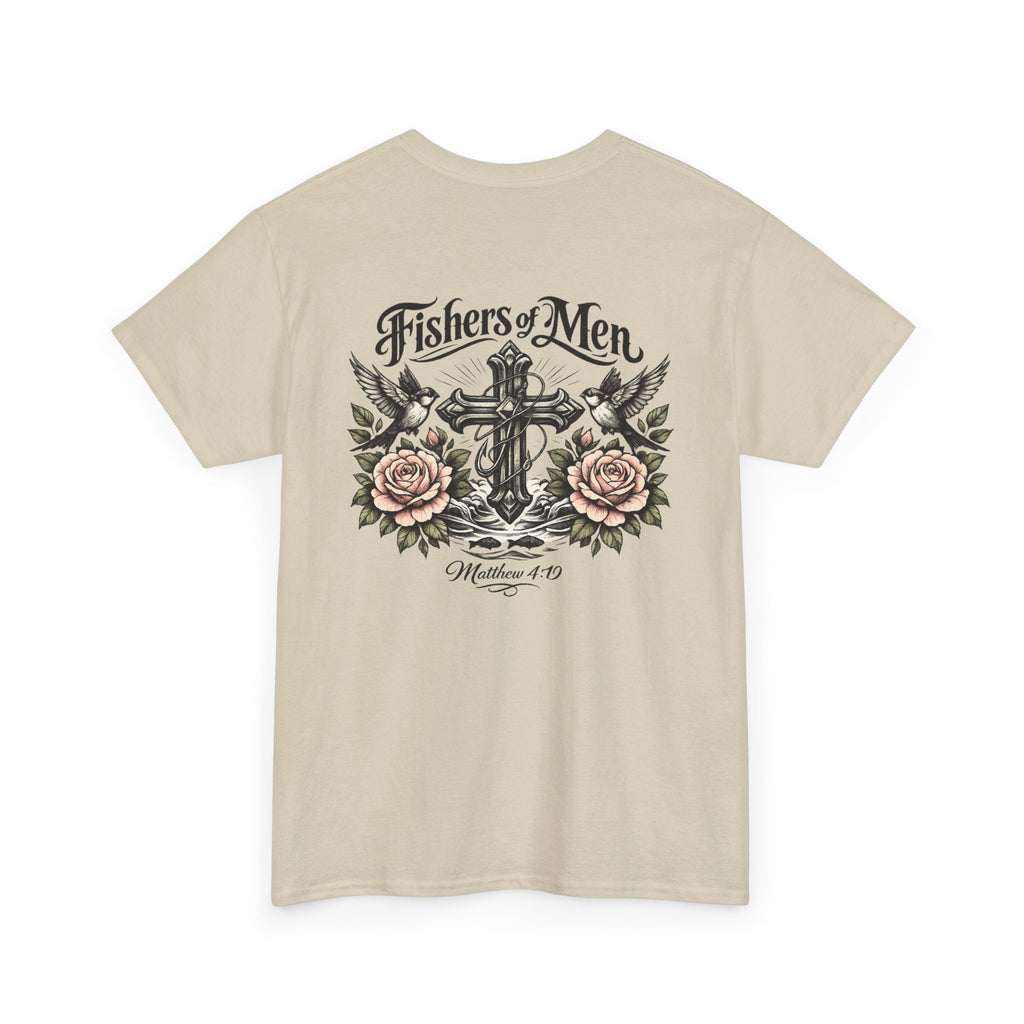 Fishers of Men Matthew 4:19 Scripture Tee | Christian Vintage Tattoo Streetwear
