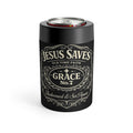 Jesus Saves Grace No.7 Insulated Can Cooler – Christian Faith Beverage Holder