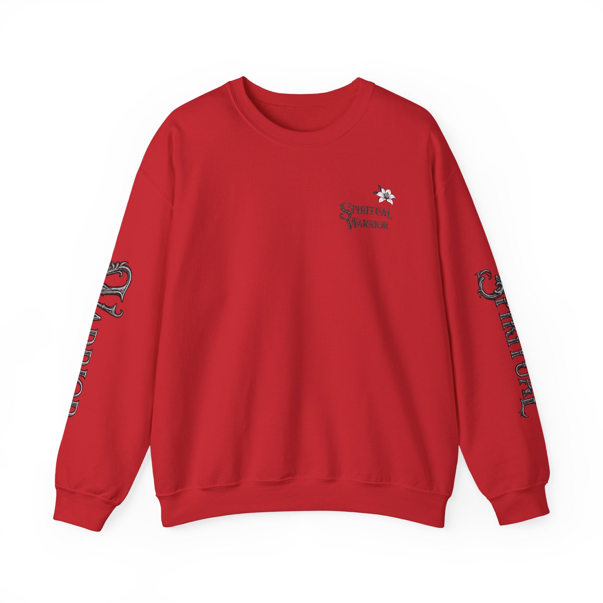 Spiritual Warrior Crewneck Sweatshirt I Motivational Fleece Lined Pullover