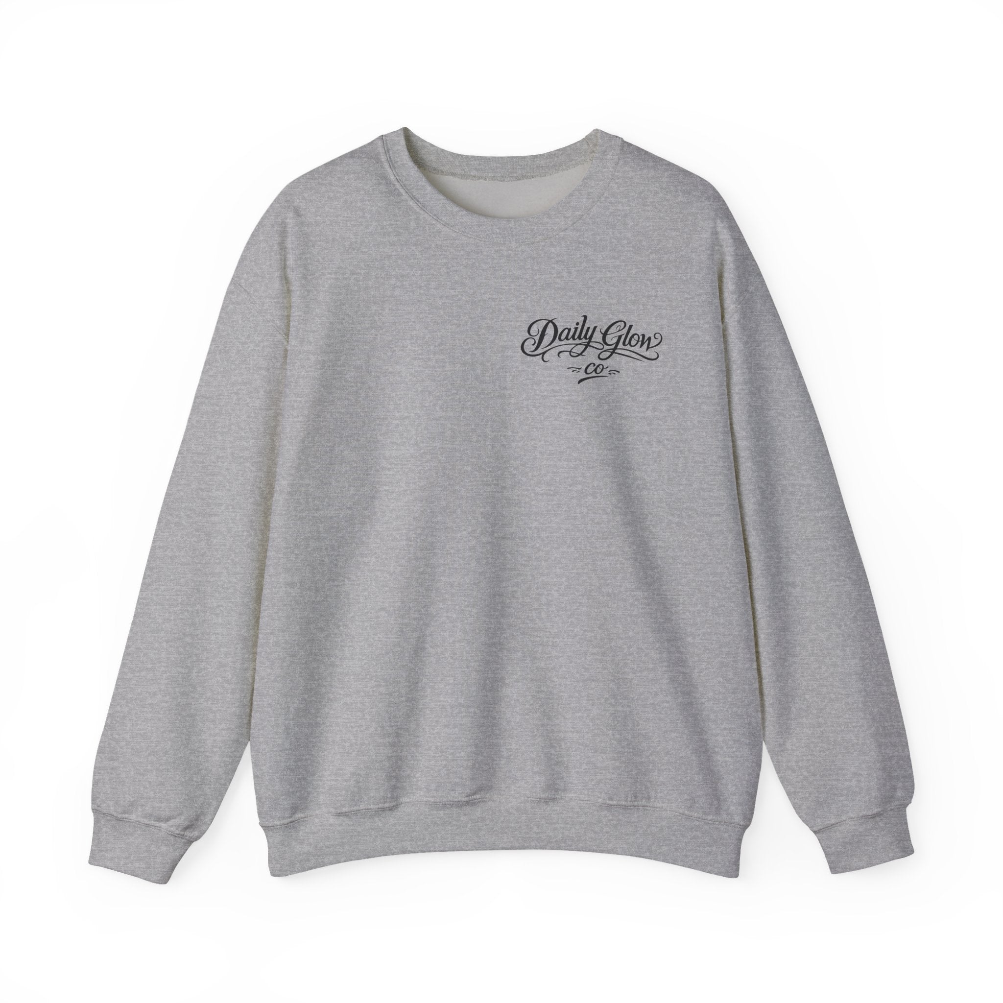 Kingdom Minded Floral Christian Inspirational Sweatshirt | Faith Typography, Floral Accent