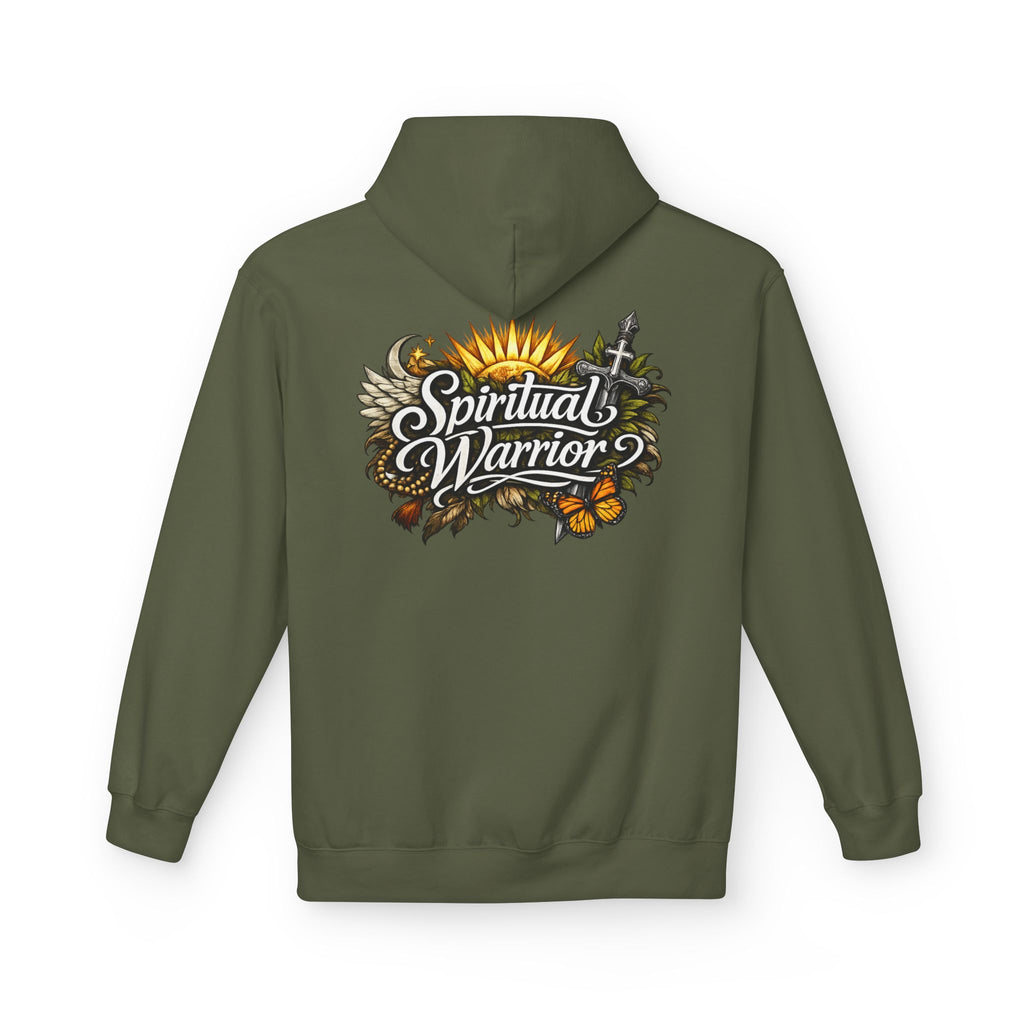 Spiritual Warrior Motivational Christian Streetwear Hoodie | Faith Floral Streetwear