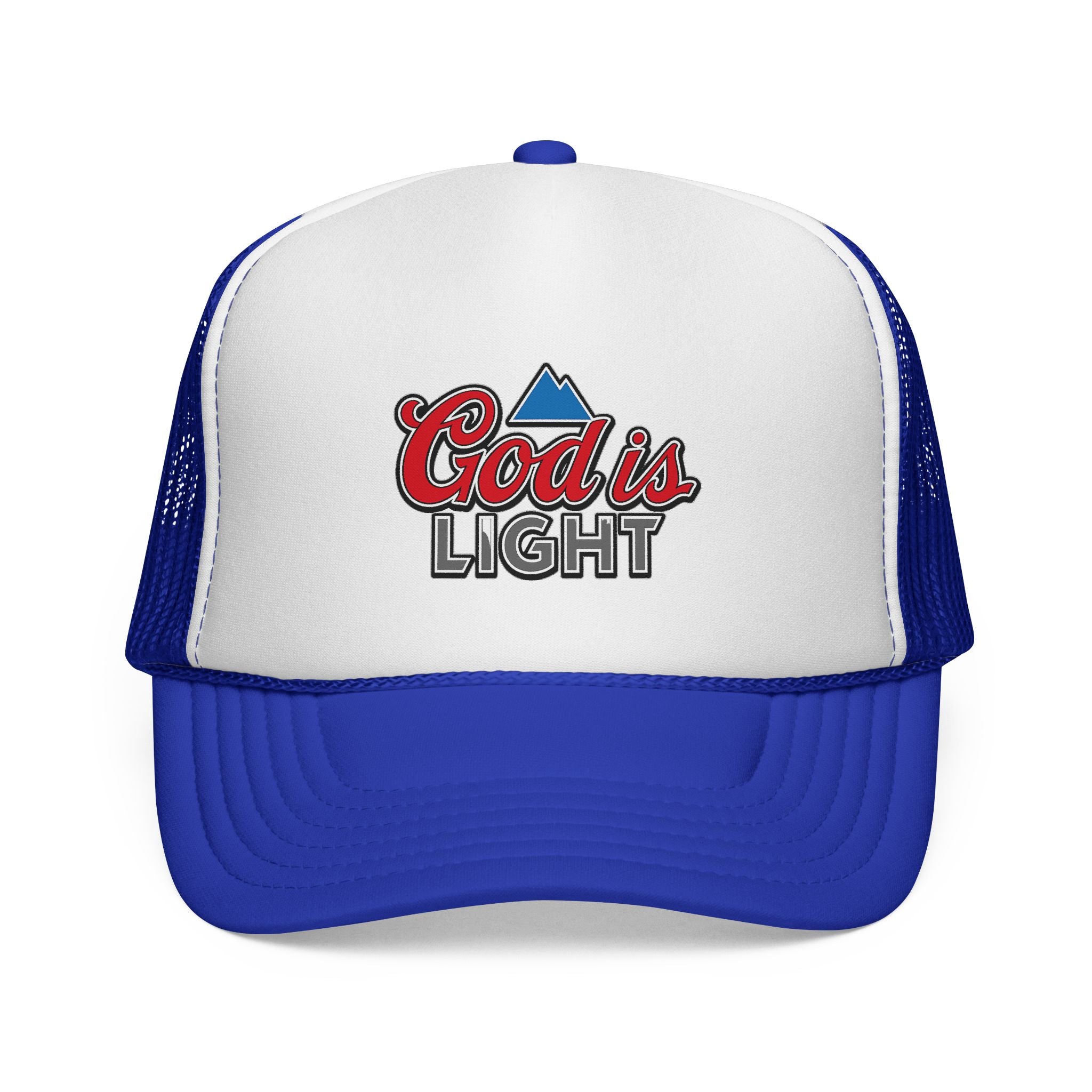God Is Light Trucker Cap — Faith-Inspired Mesh Back Hat
