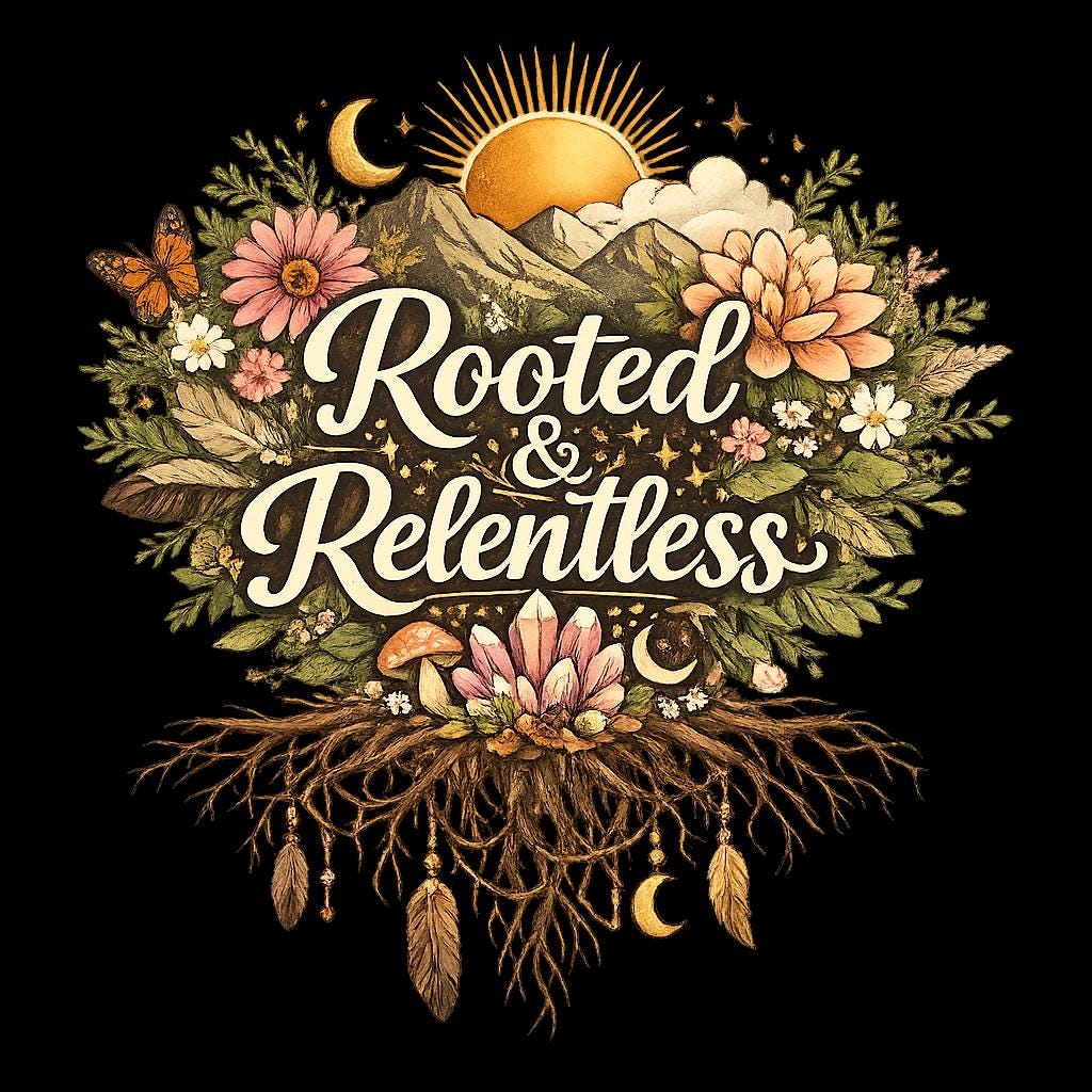 Rooted & Relentless Crewneck Sweatshirt | Botanical Strength, Resilience