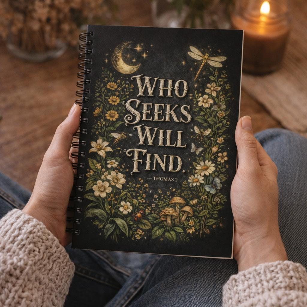 Who Seeks Will Find Notebook | Spiral Ruled Spiritual Journal | Inspirational Lined Paper Notebook